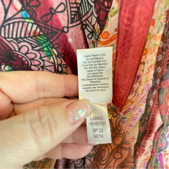 🌺 Venus Boho Beaded Tassel Kaftan Cover-Up – Size L/XL - Picture 7 of 9